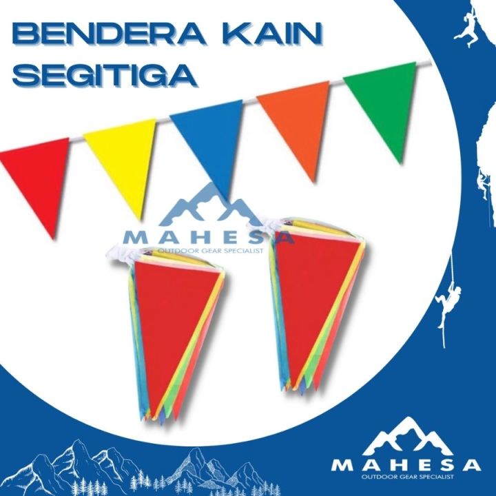 Bendera Segitiga Kain Warna Warni Hiasan Tenda Camping Outdoor Bunting Flag Karnaval Lazada 1940