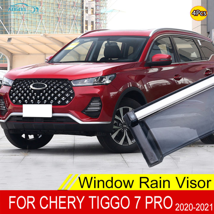 ชิ้นส่วนรถยนต์สำหรับ-chery-tiggo-7-pro-2020-2021แผ่นกันแดดฝนที่เบนทางลมกันสาดอุปกรณ์เสริมฝาครอบระบายความร้อน87tixgportz