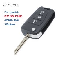 【✅】 islwpi Keyecu พลิกระยะไกล Fob สำหรับ Hyundai IX35 I20 I30 2008 2009 2010 2011 2012, 3 433เมกะเฮิร์ตซ์ ID46ชิปกุญแจรถ