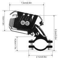 โคมไฟรถจักรยานยนต์ IP65 กันน้ำ High-power รถจักรยานยนต์ไฟหน้าทำงาน Spot Light การกระจายความร้อนสูงสำหรับแสง