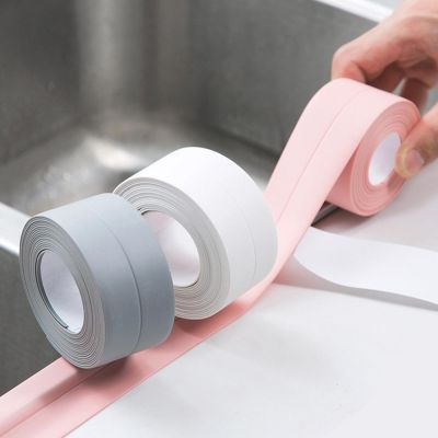 【LZ】 3.2Mx3.8CM  Sealing Strip Tape Mildew Moisture-proof Kitchen Sink Gap Corner Sticker for Kitchen and Bathroon