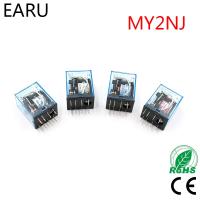 รีเลย์แม่เหล็กไฟฟ้าขนาดเล็ก Gratis Ongkir ขดลวดเครื่องถ่ายทอดสัญญาณ My2nj Hh52p ทั่วไป Dpdt สวิทช์ไฟ Led Ac 110V 220V Dc 12V 24V