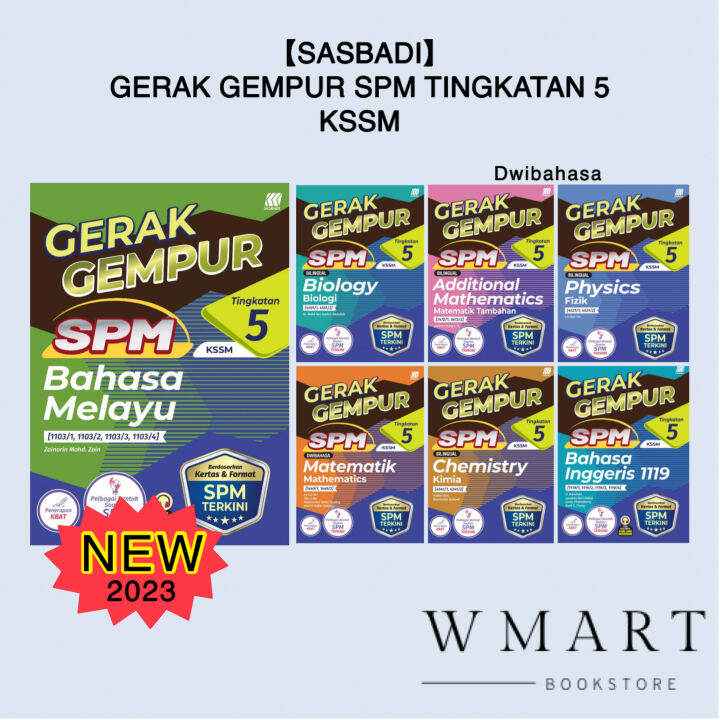 【Sasbadi】Gerak Gempur SPM Tingkatan 5 KSSM 2023 Dwibahasa — Buku ...