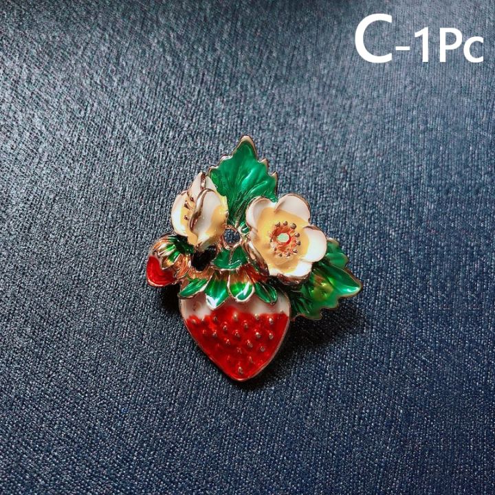 enamel-strawberry-brooches-fruit-cute-flower-strawberry-girl-brooch-enamel-silk-scarf-buckle-clothing-diy-hat-bag-accessories