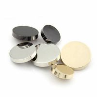 ♧ 10pcs Gold Silver Color Round Buttons Alloy Shank Button For Jacket Windbreaker Button Fastener Plating Metal Snap Sewing Supply