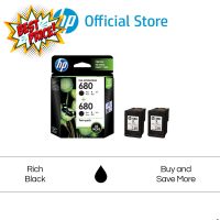 HP 680 Black Ink Cartridge 2-Pack DeskJet 2675 / 2676 / 2677 / 3786 / 5076 / 5275 / 5276 #หมึกสี  #หมึกปริ้นเตอร์  #หมึกเครื่องปริ้น hp #หมึกปริ้น   #ตลับหมึก