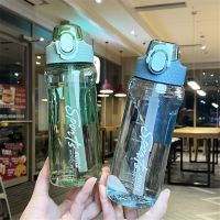 MINICO 650/750ML การเดินทางกลางแจ้ง โปร่งใสโปร่งใส หลายสี กาต้มน้ำขวดน้ำ ถ้วยดื่มน้ำ พลาสติกทำจากพลาสติก ขวดน้ำน้ำ