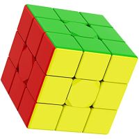 Speed Cube 3x3- Stickerless Magic Cube 3X3X3ของเล่นปริศนา