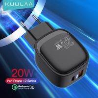 KUULAA ที่ชาร์จ USB Type C 20W 3.0 QC4.0ผนังชาร์จสำหรับ iPhone 11 S21 S20