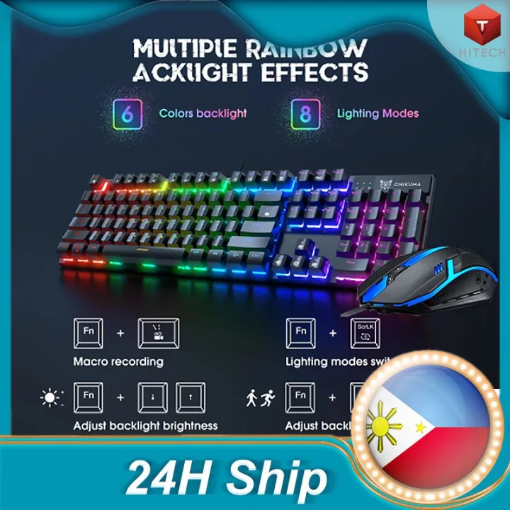 Local Forev Gaming Keyboard Rainbow Led Rgb Backlit Mechanical Keyboard