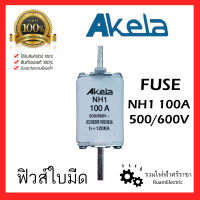 ของแท้100% Akela ฟิวส์ใบมีด NH1 100A 500/600V 120kA Fuse Link LV HRC Fuse / NH Fuse Link ฟิวส์ 100แอมป์ ฟิวส์แรงสูง