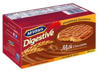 Mcvities Digestive MILK CHOCOLATE  200g. แมคไวตี้ส์ไดเจสทีฟบิสกิตข้าวสาลี 200กรัม