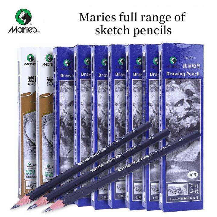 maries-12pcs-charcoal-soft-medium-hard-special-soft-sketch-painting-pencil-2h-hb-b-2b-3b-4b-5b-6b-7b-8b-drawing-stationery