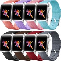 ◘ Suitable for Apple watch strap nylon watch 1/2/3/4 generation canvas wristband smart watch woven strap metal buckle