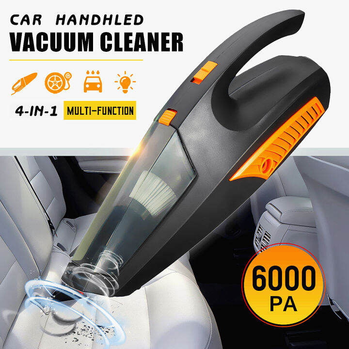 6000PA Car Vacuum Cleaner 12V Rechargeable Auto Portable Powerful Wet ...