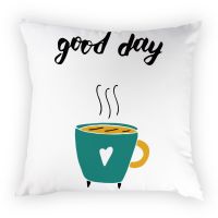 Nordic Letter Cushion Cover Alphabet Tea Cup Sofa Office Cushion Bed Simple Fresh Polyester Decorative Car Pillow Case Almofadas