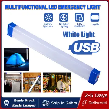 17cm-52cm Led Tube 30w/60w/80w Portable Usb Rechargeable Emergency Light  Outdoor Lighting Camping Lamp