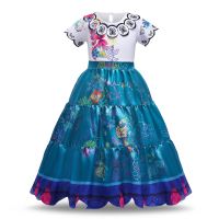 ZZOOI Girls Encanto Cosplay Dresses for Halloween Ghost Bat Carnival Party Mirabel Costume Kids Role-play Dress Up for 4-10 Yrs