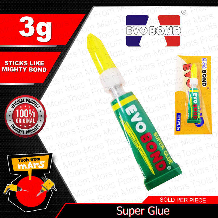 EVO BOND (1PC) Super Glue 3g Evobond •TOOLS FROM MARS• | Lazada PH