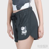 COD DOSH:WOMENS SHORTSกางเกงขาสั้นลำลอง ผู้หญิง สีเทาเข้ม ลิขลิทธิ์WE BARE BEARS รุ่นDBBWR1001-GB