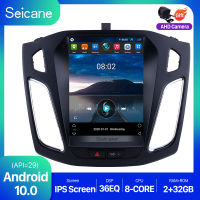 Seicane - 9.7 inch QLED หน้าจอสัมผัส Android 10.0 วิทยุรถยนต์ GPS โฮสต์ Ford Focus 3 Mk 3 2011 2012 2013 2014 2015 2016 2017 2Din เล่นมัลติมีเดียสนับสนุน SWC แบ่งหน้าจอ Netflix Playstore