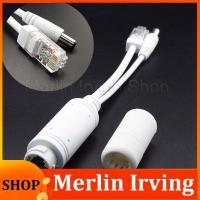 Merlin Irving Shop 48V To 12V Power Supply Module Poe Splitter Injector For CCTV Camera Poe Splitter Waterproof Adapter Cable