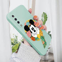 GGK เคสสำหรับ Xiaomi 9 SE Xiaomi พวงหรีดการ์ตูนเคสโทรศัพท์มิกกี้คลุมทั้งหมดของเหลวทรงสี่เหลี่ยมดั้งเดิมปลอกซิลิโคนเคสป้องกันทนแรงกระแทกกล้อง