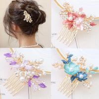 New style adult head flower fashion metal hair comb Korean style adult hair clip