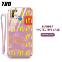 YBD เคสโทรศัพท์ออกแบบ McDonald สำหรับอินฟินิตี้สมาร์ท Infinix Smart 5 Hot 10 Lite X657 X657B X657C เลนส์ซิลิโคนนิ่มชุบ6D หรูหรา