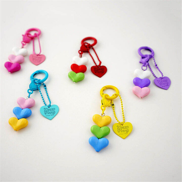 jewelry-gifts-key-ring-for-women-girls-car-keys-handbag-pendant-heart-keychain-acrylic-plastic-link-chain