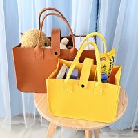 【hot】 Large Felt Shopping Multifunction Tote for Grocery Reusable with Handle Sundries Storage Organizer