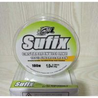 สายเอ็น Sufix castable invisi line  flurocabon 100% ความยาว 100 เมตรเหนียวนุ่ม