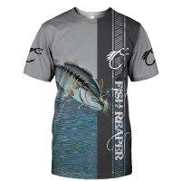 2023 In stock Uninhibited Fishing Clothing Flying Fish Print Fun Mens 3D T-shirt，Contact the seller to personalize the name and logo