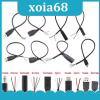 xoia68 Shop Wire Micro USB 2.0 Type-C AUX Mono Connector Power Supply Extension Cable Charger Male to Female 2-pin 4-pin Data Line