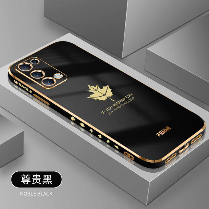 nova5pro-phone-case-electroplated-soft-shell-ultra-thin-nova5-straight-edge-cover-classic-maple-leaf-personality