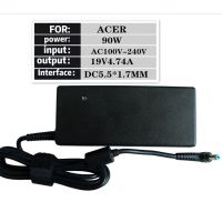 PRO+++ โปรโมชั่น Adapter Notebook อะแดปเตอร์ For ACER 19V 4.74A หัว 5.5*1.7 (สีดำ) มีบริการจัดส่ง อะ แด ป เตอร์ อะแดปเตอร์ รถยนต์