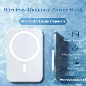 99 ONLY 100% original 500000mah powerbank Wireless Magnetic Power Bank  Portable Charger with Fast Charging Capability