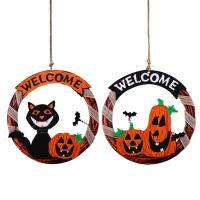 Wooden Halloween Tree Ornaments Cute Pumpkin And Black Cat Design Welcome Wooden Halloween Decorations Halloween Door Hanger And Decorative Signs For Farmhouse superbly