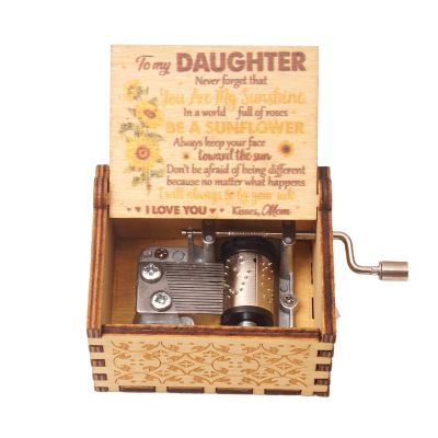 New handcranked music box you are my sun theme song ||Love Dad Love Mom Love Daughter Love Wife|| Christmas Gift Birthday Gift