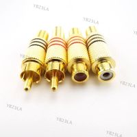 2PCS RCA Male Female Connector Socket Plug Adapter Solder Type for Audio Cable Video CCTV Camera YB23TH