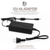 12V4A 48W Adaptor Catu Daya DC 12V 4A Kabel Daya Pemisah Daya, Cocok untuk Tv/Kamera Keamanan  5.5mm  / T-5.5 + 4.0, input AC 100-240V ~ 50/60Hz, Output DC 12V 4A