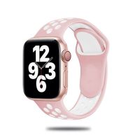 2สายรัดหลากสีสำหรับสายนาฬิกาข้อมือ Iwatch ขนาด40มม. 44มม. 41มม. 45มม. 3/4/5/6/SE/7สร้อยข้อมือซิลิโคนสำหรับสายนาฬิกาข้อมือ42มม. 38มม.