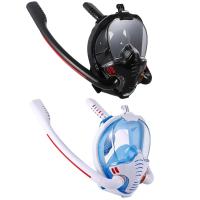 Anti Fog Double Breathing Tube Full Face Snorkeling Mask Waterproof Underwater Respirator Scuba Diving Goggles for Swimming