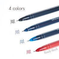 【Ready Stock】 ☾ C13 4 Colors Gel Pens 0.5mm fine point Blackreddeep bluecrystal blue ink color Refillable daily writing pens with clip