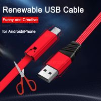 [3C electronic digital]  Reborn Type C สายเคเบิลไมโคร USB ที่ชาร์จโทรศัพท์มือถือสำหรับ Huawei Xiaomi Samsung Redmi USB Tipo C Cable ส่งเร็ว