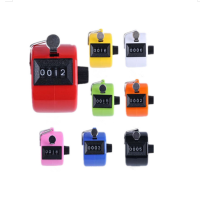 Handheld 4 Digital Tally Counter Mechanical Manual Palm Clicker Number Count Assorted 8 Color Tally Counter Number Count
