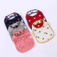 【DT】hot！ 5 Pcs/lot Baby Bibs Cotton 6 Layers U Type Bib Soft Dinner Eating Burp Cloths Babys Goods