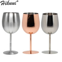 2Pcs 350ML Wine Glasses Matte Metal Wineglass Charms Champagne Whiskey Drinking Goblet Bar Wine Glass Cups 188 Stainless Steel