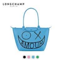 Longchamp x Andr é co branded series womens bag Nylon graffiti dumpling bag large capacity Mini messenger bag hand bag mini small