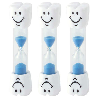 เครื่องจับเวลาแปรงสีฟันยิ้มสำหรับเด็กนาฬิกาทรายจับเวลาไข่และฟัน2นาที